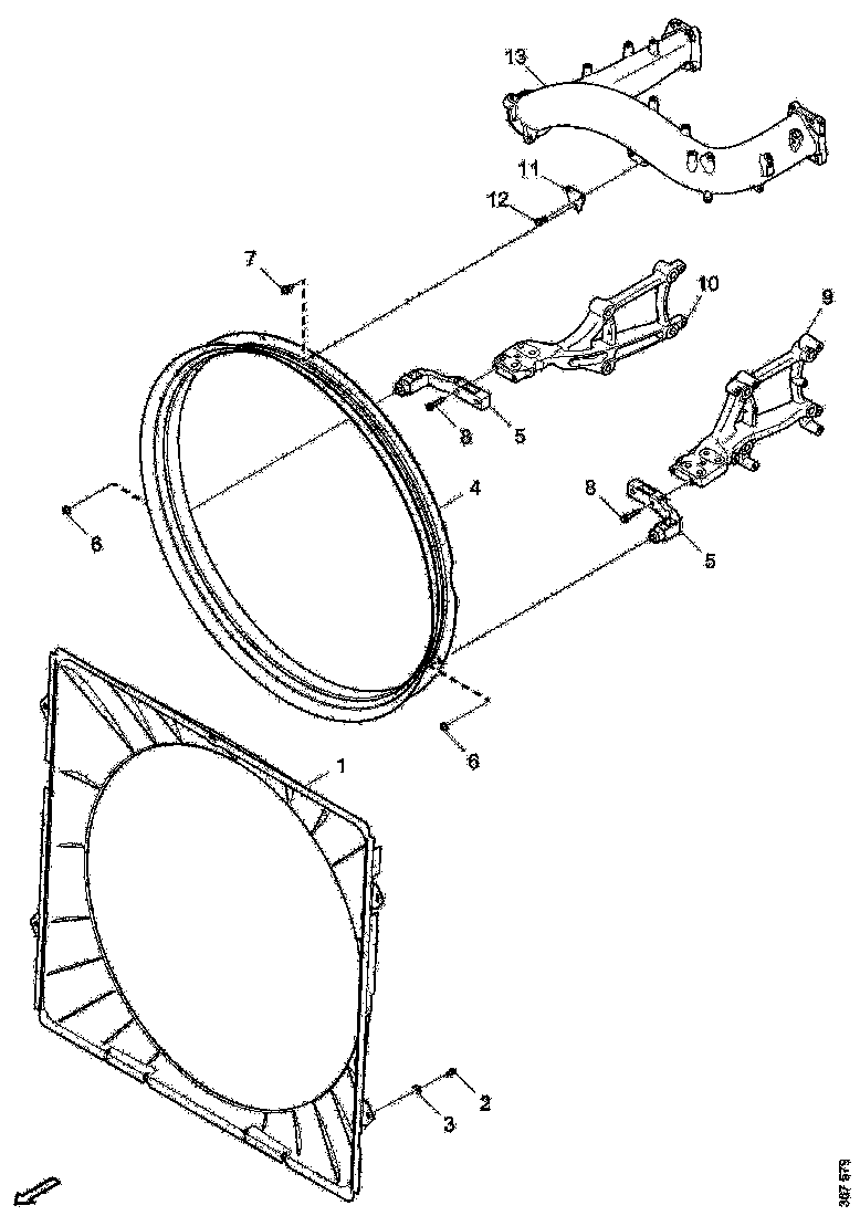 Buy 2324043 FAN COVER SCANIA