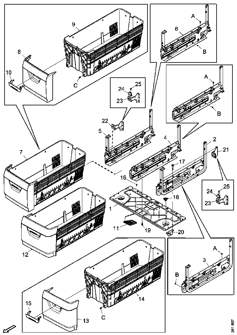 Buy 2342124 DRAWER SCANIA