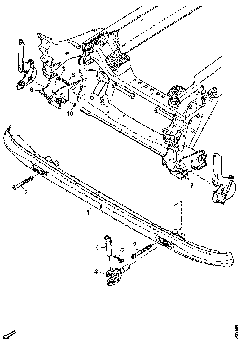 Buy 2343462 BUMPER BRACKET SCANIA