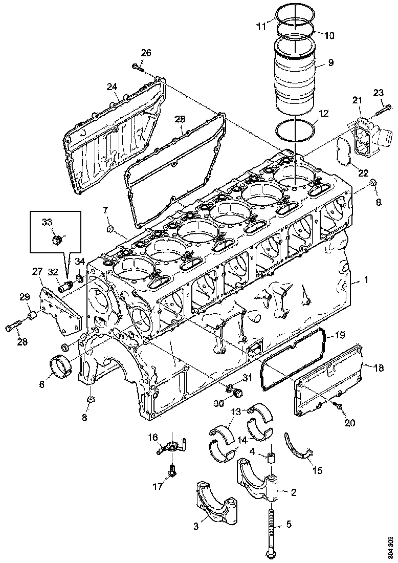 Buy 2364500 CYLINDER BLOCK SCANIA