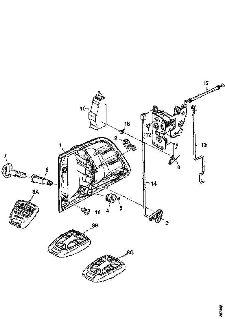 Buy 2371254 DOOR HANDLE SCANIA
