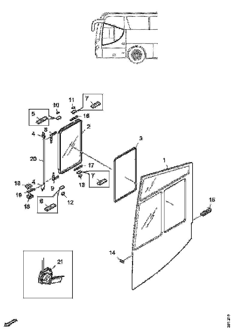 Buy 2372888 DRIVER'S WINDOW SCANIA