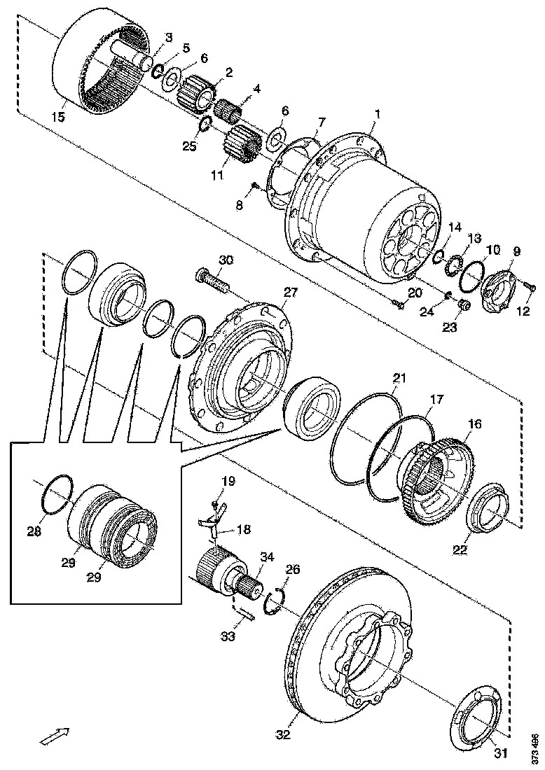 Buy 2394902 HUB RED GE SCANIA