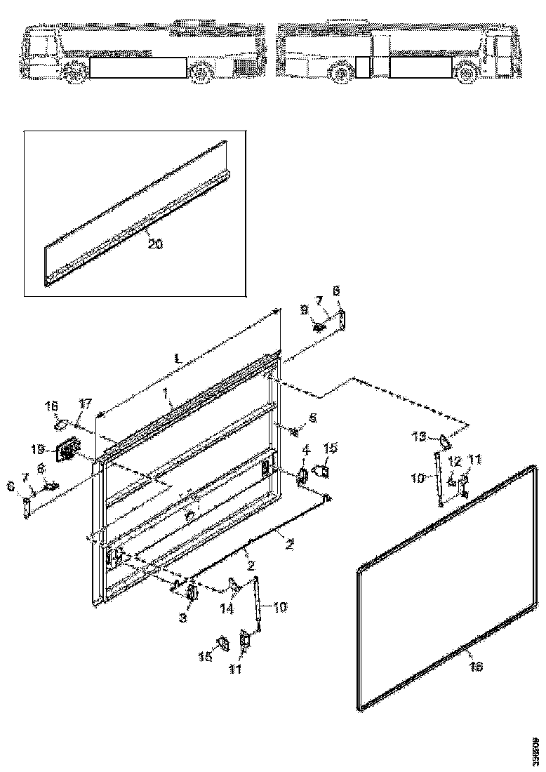 Buy 2396604 LUGGAGE COMPARTMENT DOOR SCANIA