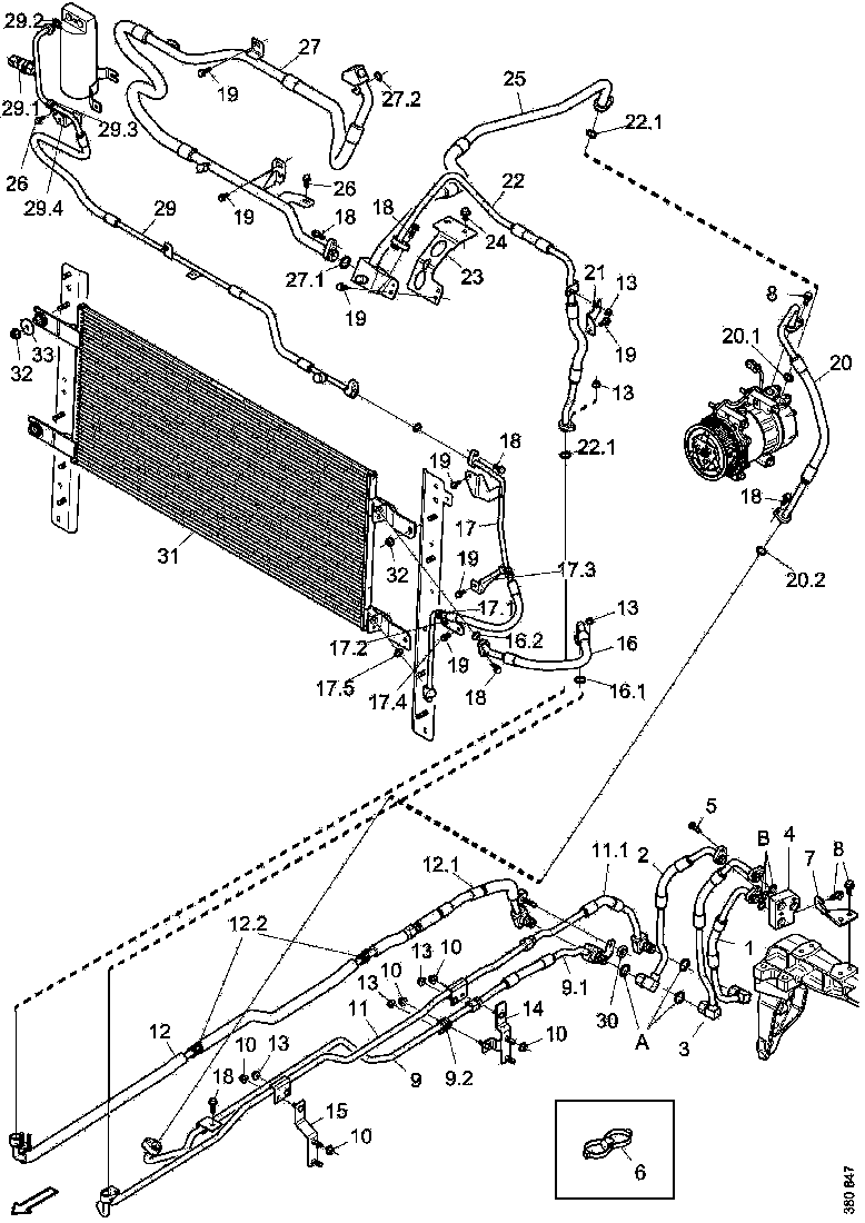 Buy 2407174 A/C PIPE SCANIA