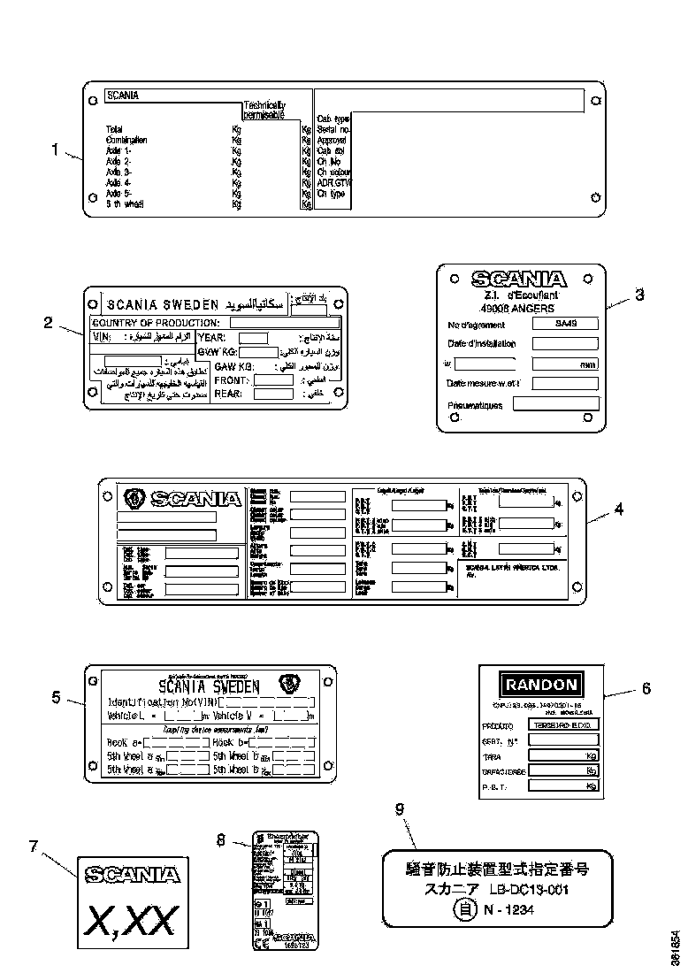 Buy 2418236 LABEL SCANIA