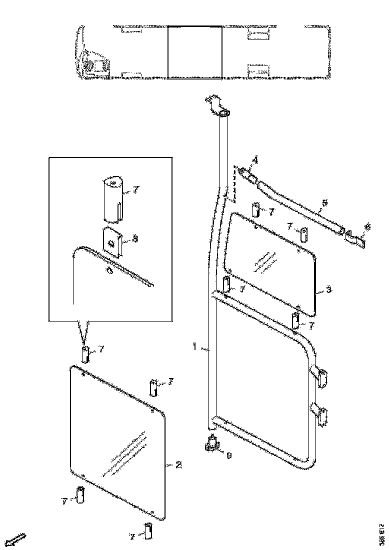 Buy 2424078 GLASS PART SCANIA