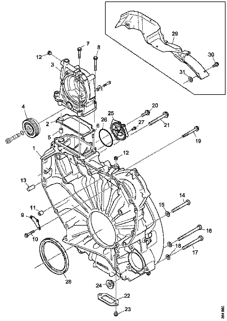 Buy 2429099 FLYWHEEL HOUISING SCANIA
