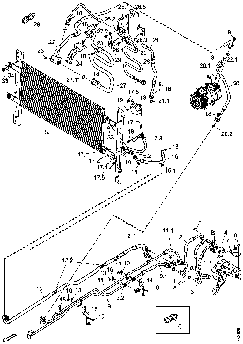 Buy 2440105 A/C PIPE SCANIA