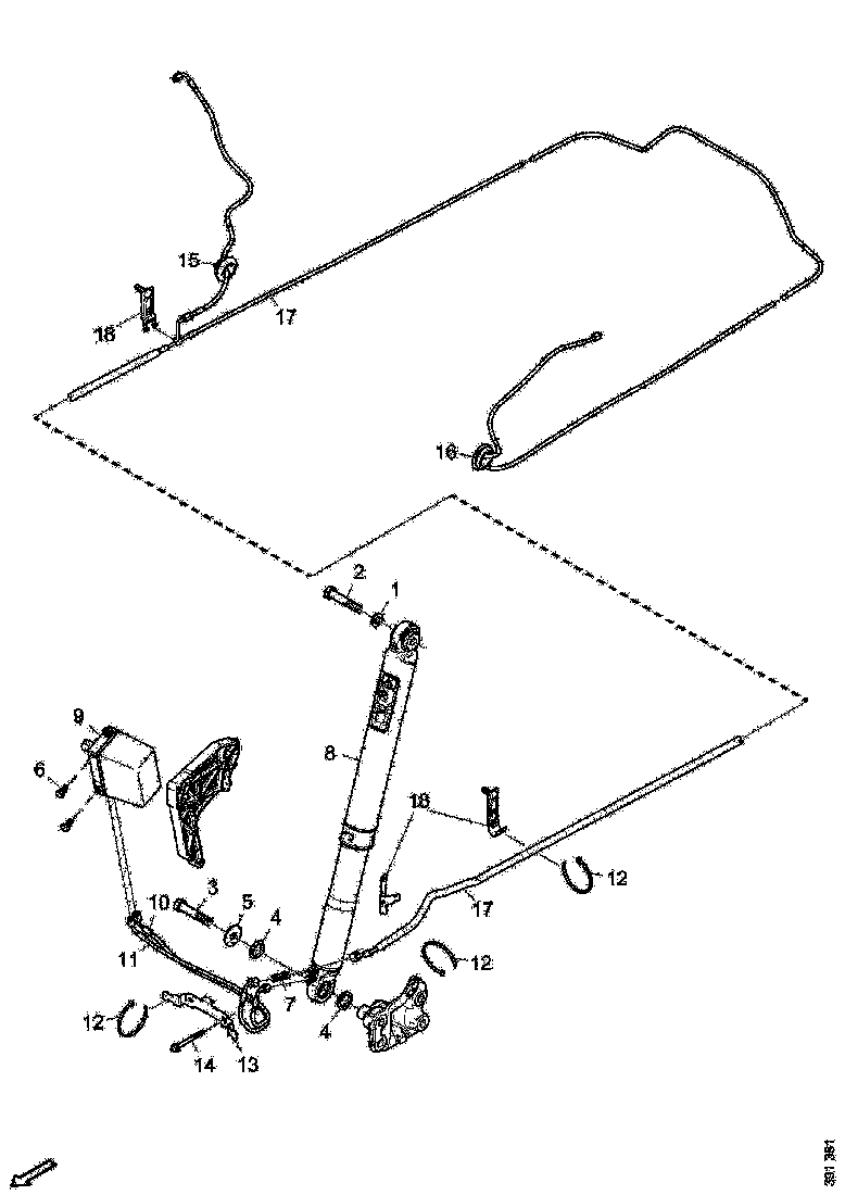 Buy 2442623 HOSE BRACKET SCANIA