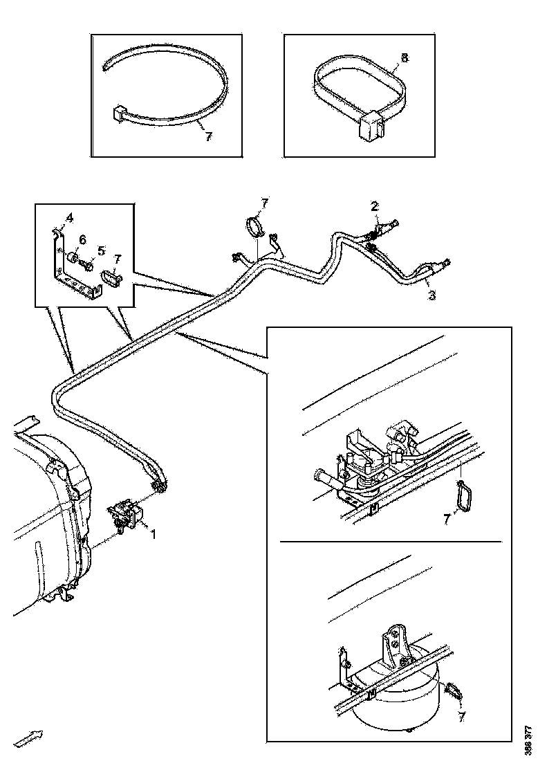 Buy 2443048 REDUCTANT HOSE SCANIA
