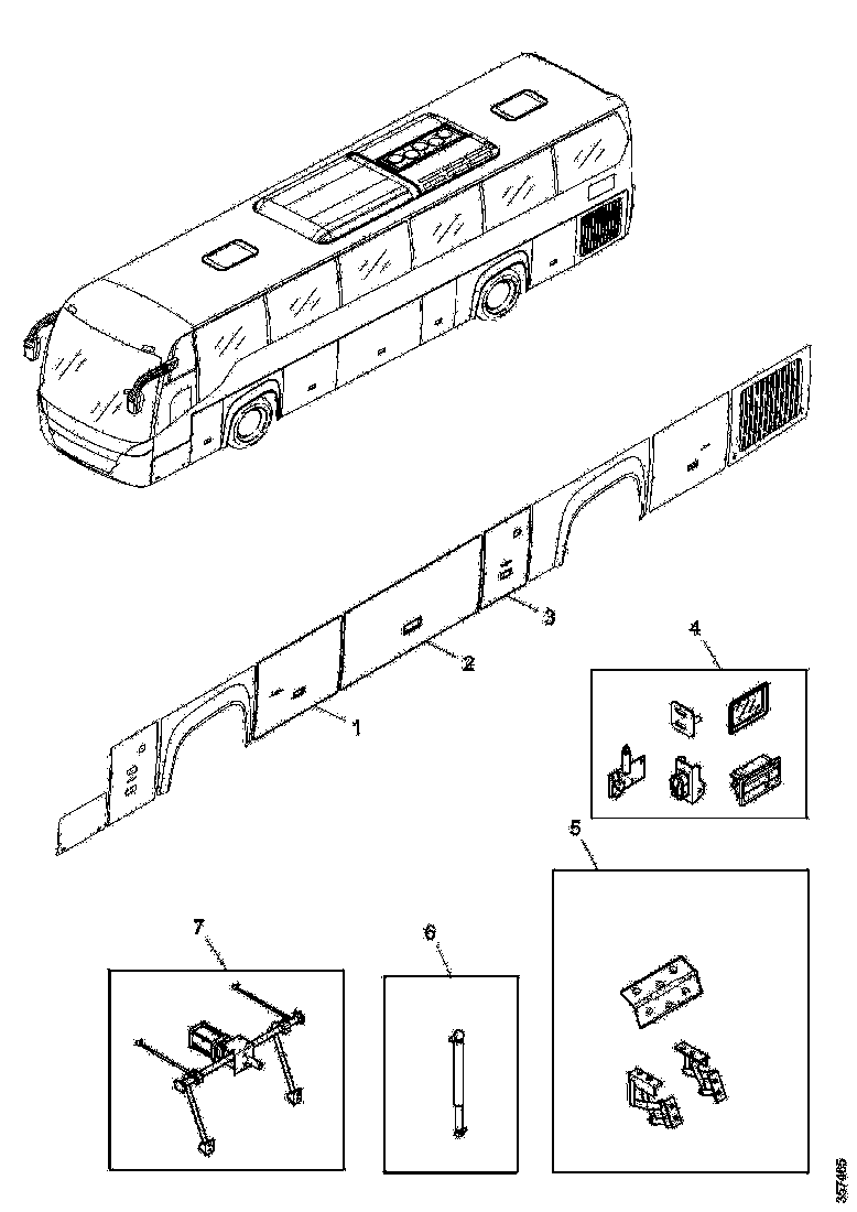 Buy 2448105 LUGGAGE COMPARTMENT DOOR SCANIA