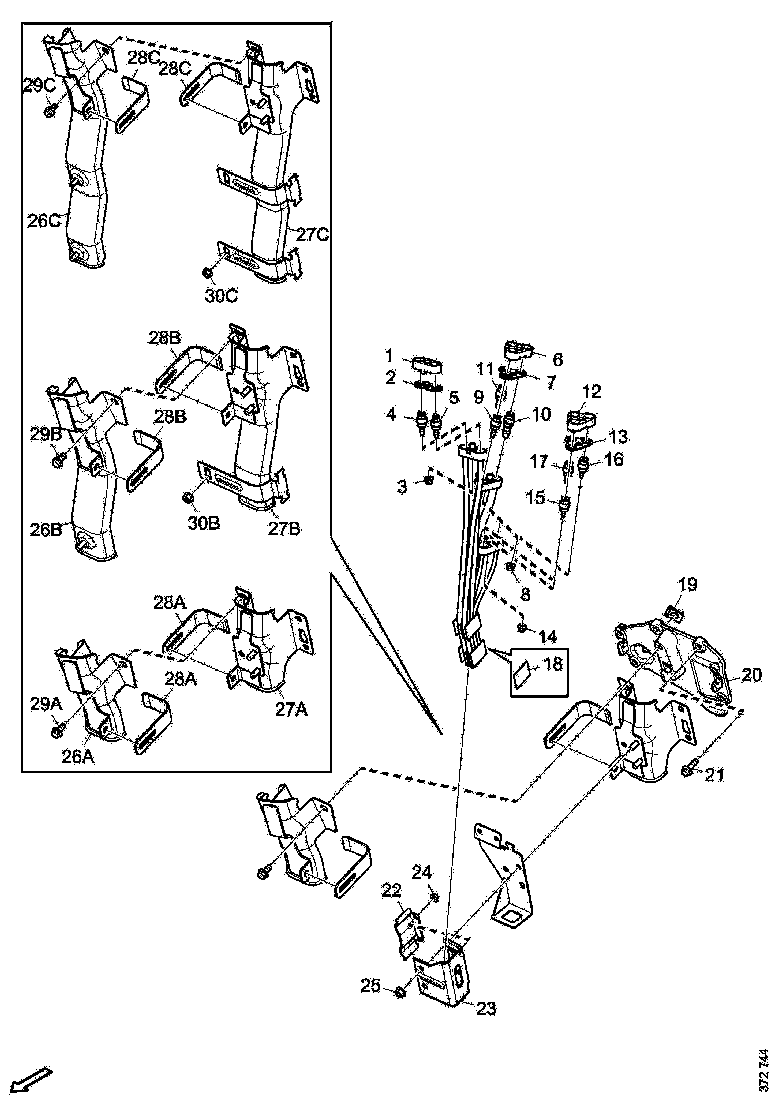 Buy 2458466 BLOCK CIR SCANIA