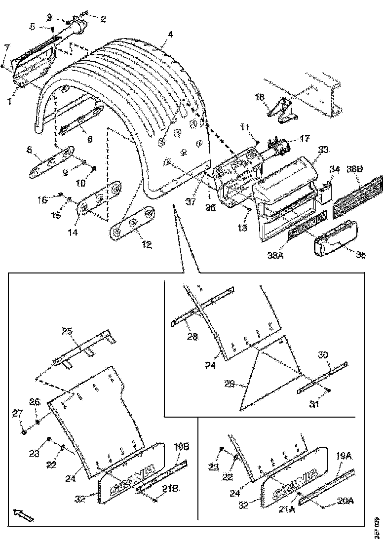Buy 2485471 MUDGUARD BRACKET SCANIA