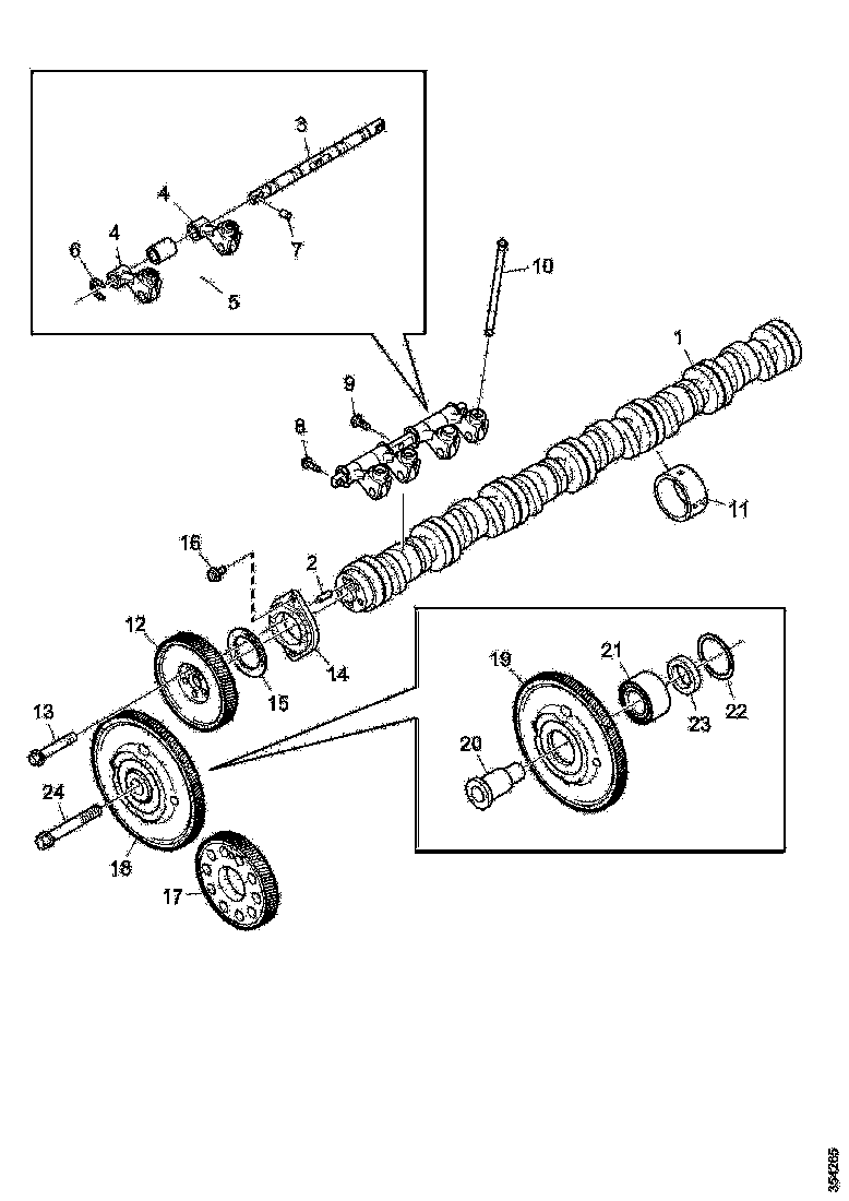 Buy 2488135 ROLLER TAPPET SHAFT SCANIA