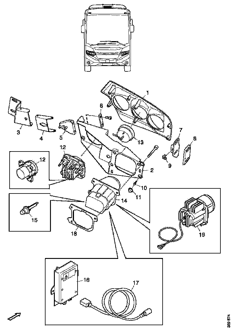 Buy 2497643 HINGE SCANIA