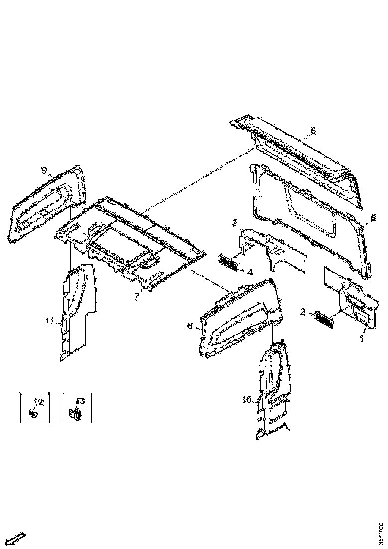 Buy 2533624 CEILING PANEL SCANIA