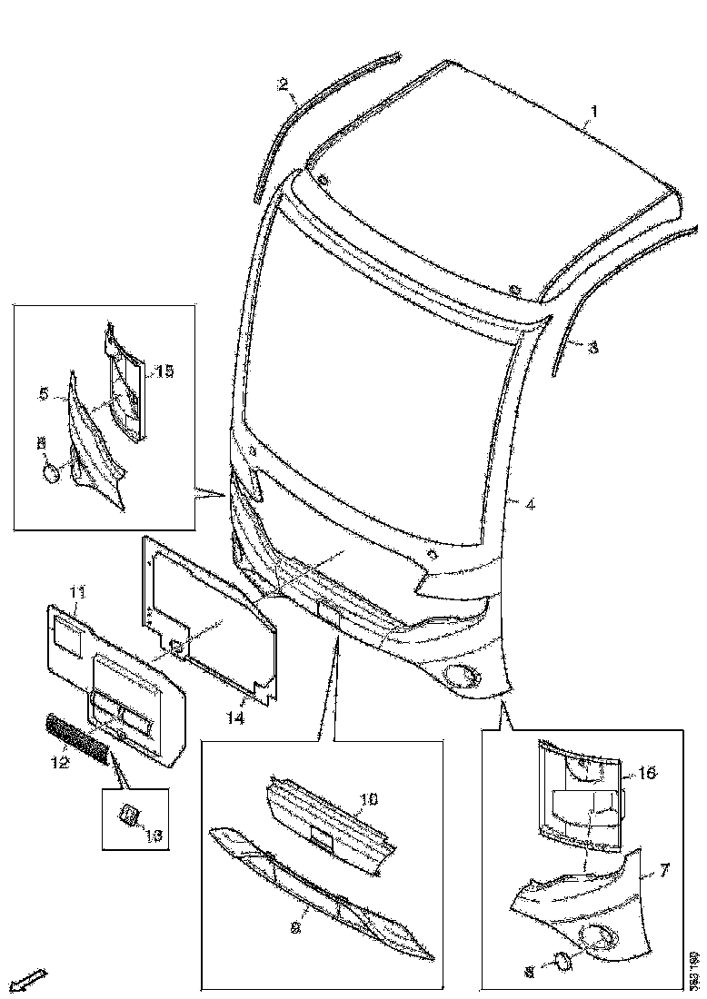 Buy 2537659 BUMPER COR SCANIA
