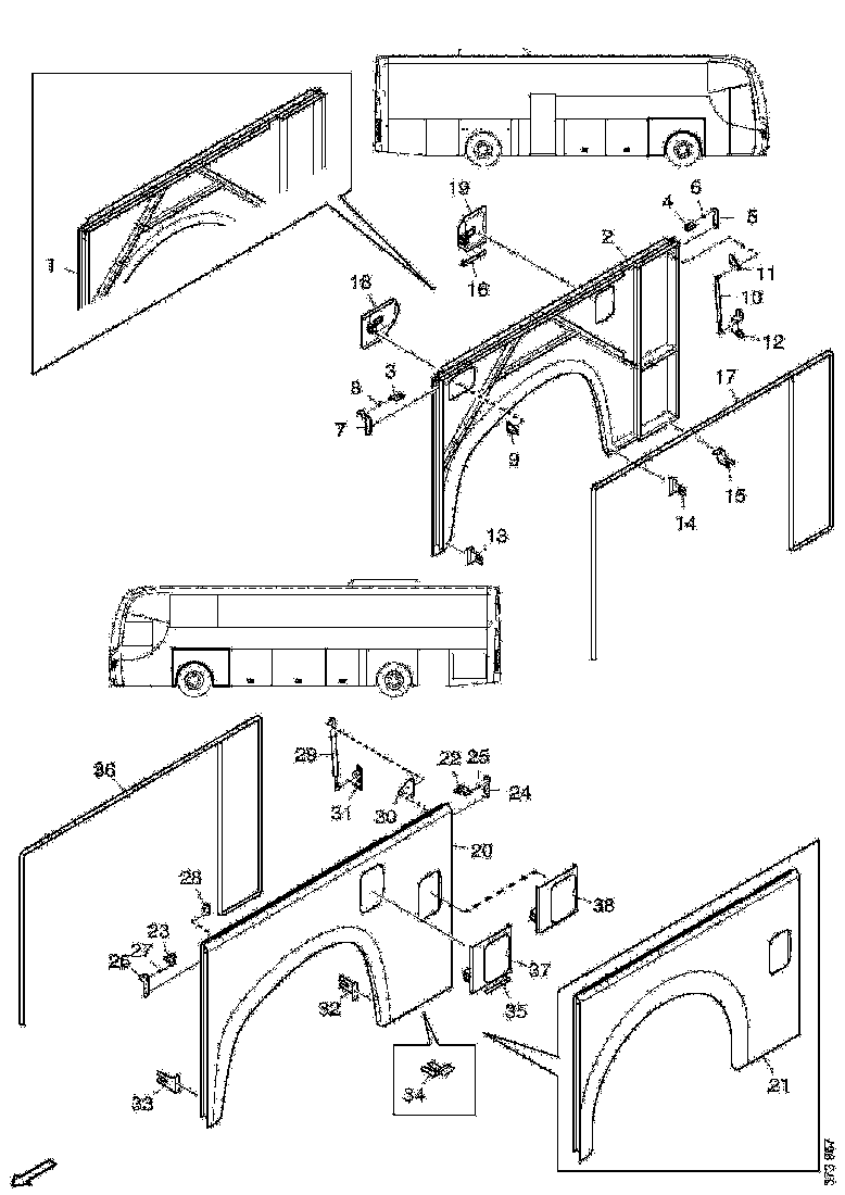 Buy 2537728 WHEEL HOUSING HATCH SCANIA