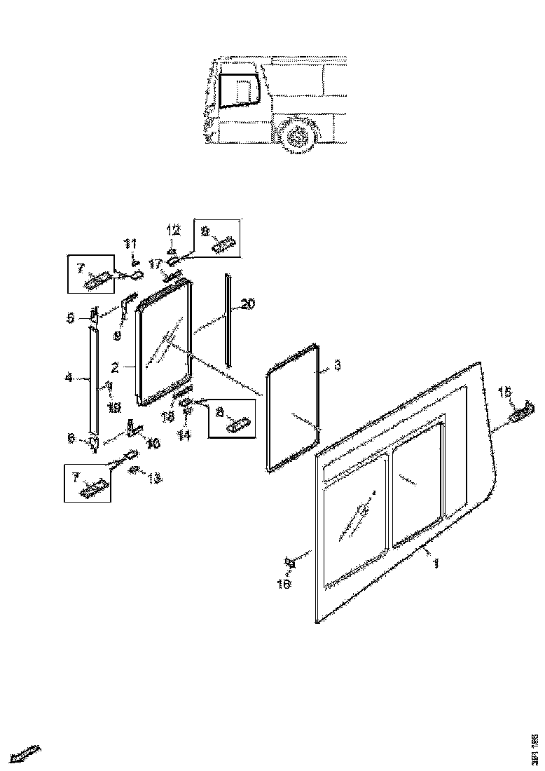 Buy 2540065 DRIVER'S WINDOW SCANIA