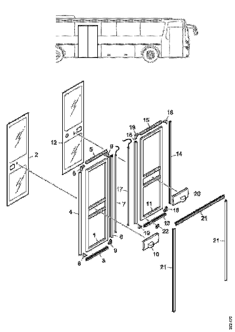 Buy 2549532 DOOR WINDOW SCANIA