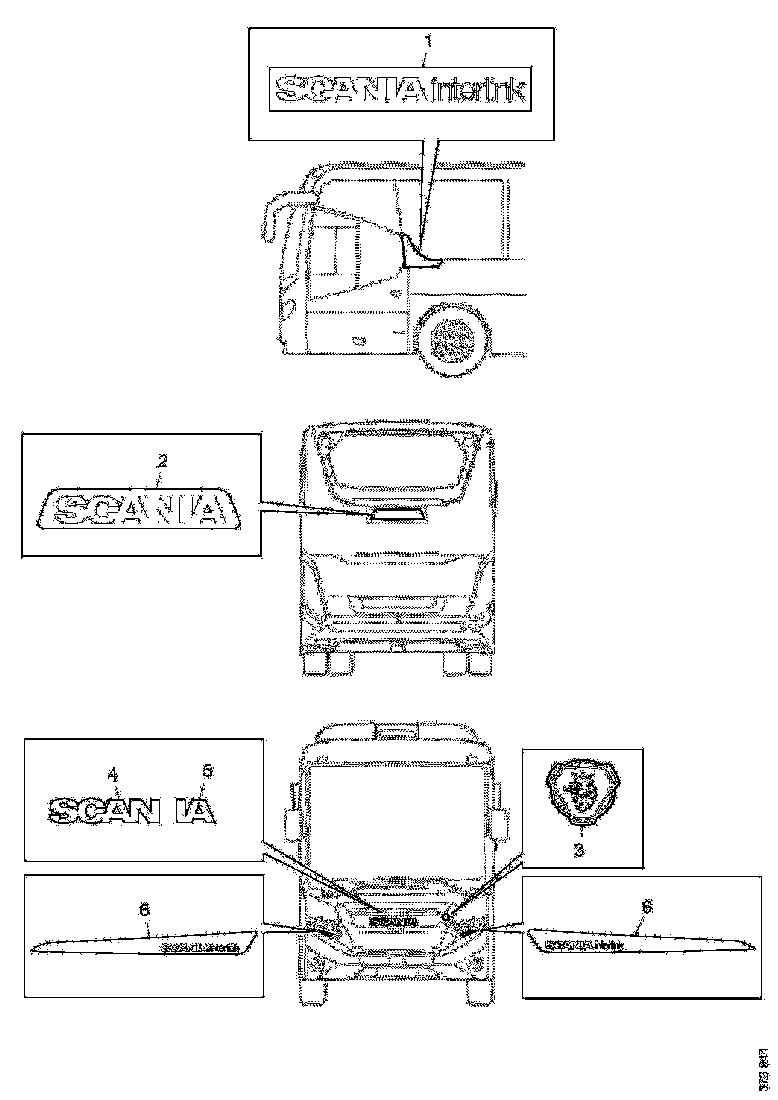 Buy 2552925 BADGE SCANIA