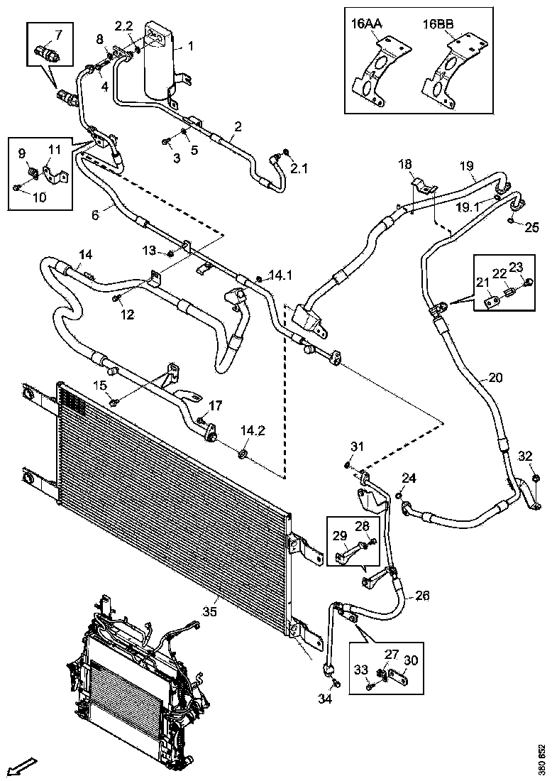 Buy 2563861 A/C PIPE SCANIA