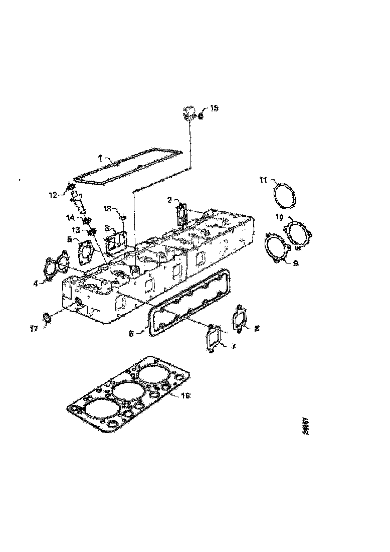Buy 258459 ROCKER COVER GASKET SCANIA