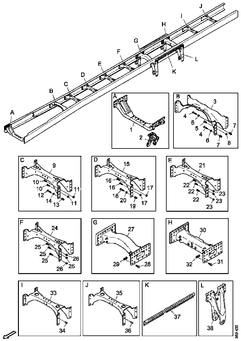 Buy 2608606 CROSSMEMBER SCANIA