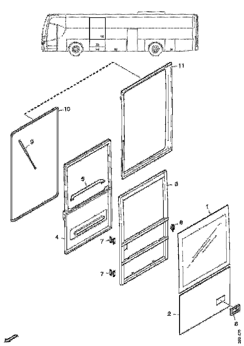 Buy 2617681 DOOR WINDOW SCANIA
