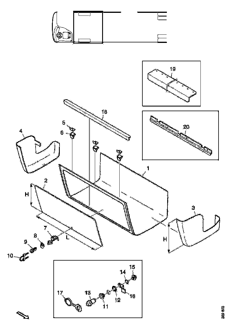 Buy 2619025 PANEL H=625mm SCANIA