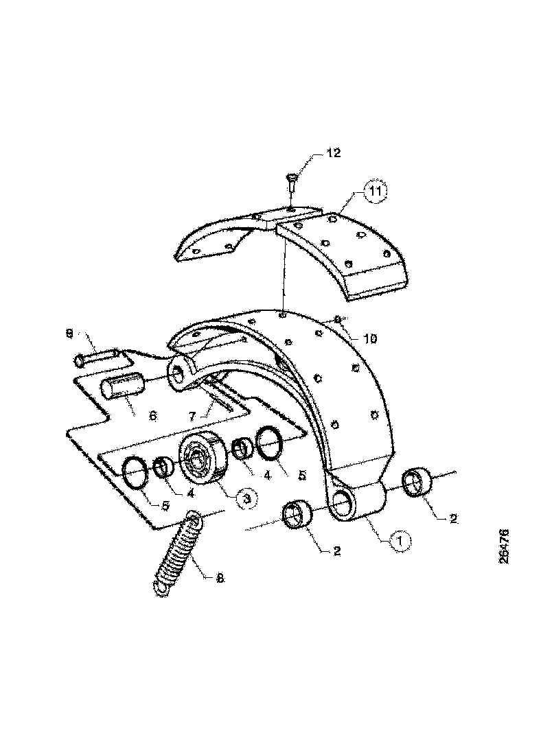Buy 303452 BRAKE SHOE SCANIA