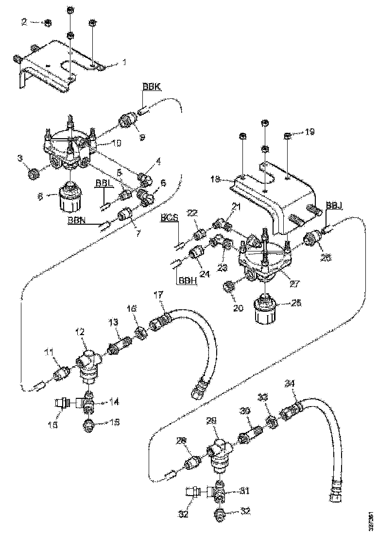 Buy 307597 THREE-WAY UNION SCANIA