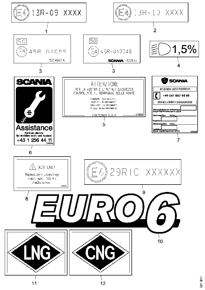 Buy 350497 PLATE SCANIA