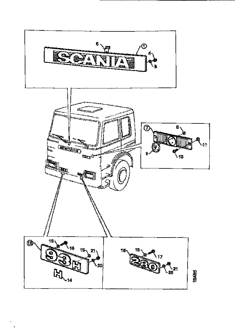Buy 355407 PLATE SCANIA