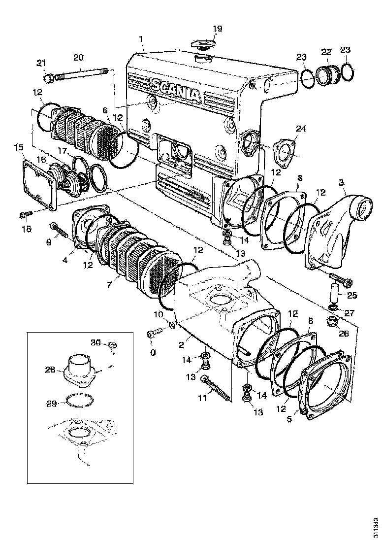 Buy 355486 GASKET SCANIA