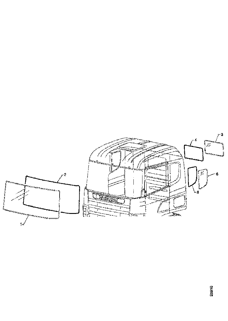 Buy 356496 REAR GLASS SCANIA