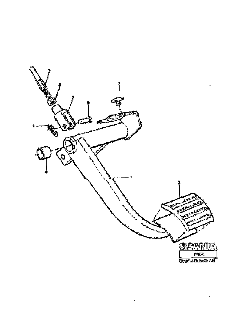 Buy 455880 BRAKE PEDAL SCANIA
