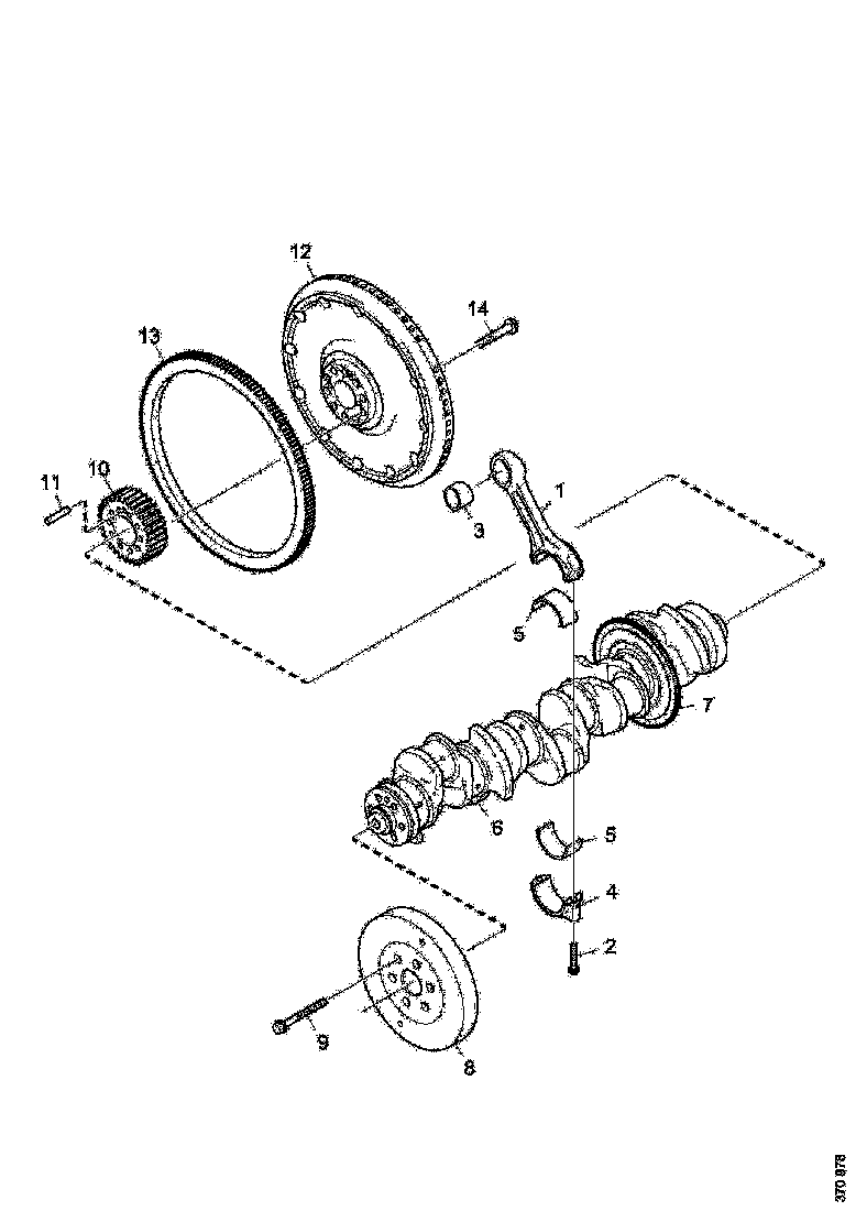 Buy 570399 CRANKSHAFT (Service exchange) SCANIA