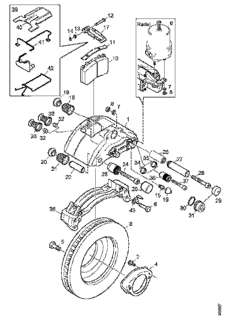 Buy 573113 BRAKE CALIPER LH SCANIA