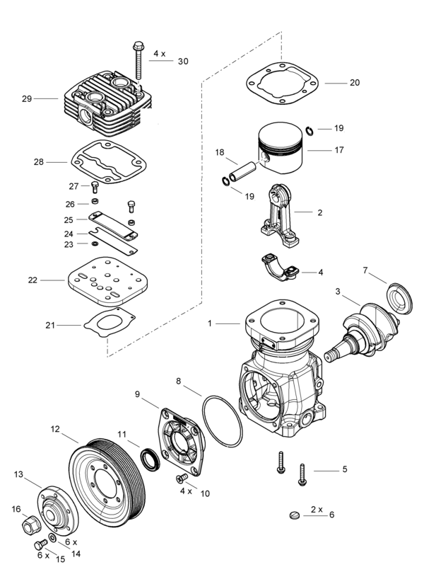 Buy 4111410010 Single Cylinder Comp WABCO