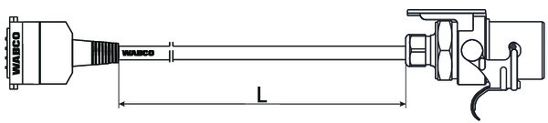 Buy 4492121200 Cable with ABS-plug WABCO