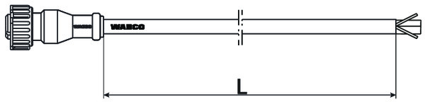 Buy 4493621400 Cable with Socket WABCO