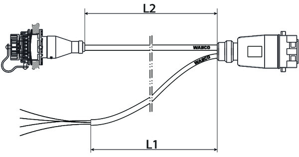 Buy 4496172530 Cable with Socket, A WABCO