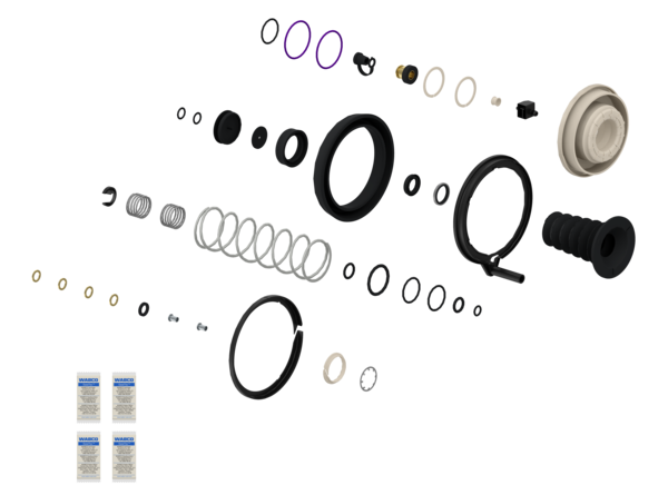 Buy 9700519832 Kit: Valve + Piston WABCO