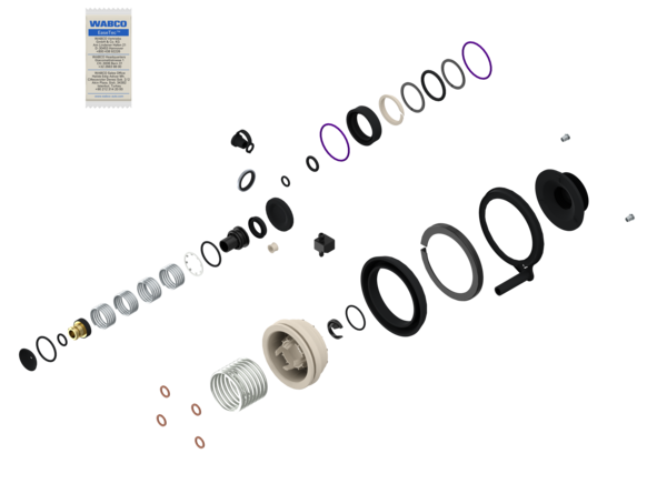 Buy 9700519972 Kit: Valve + Piston WABCO