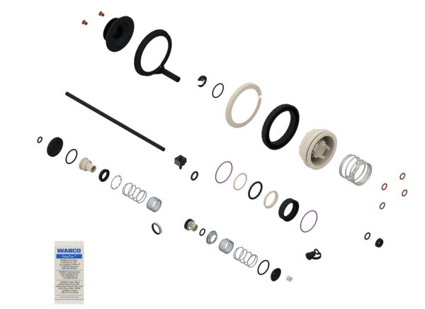 Buy 9700519992 Kit: Valve + Piston WABCO